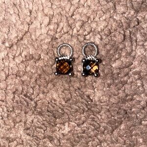Judith Ripka Smokey Quartz Earring Enhancers